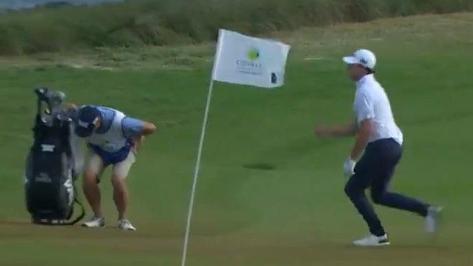 Joel Dahmen almost hits his caddie with golf club en route maiden PGA Tour win